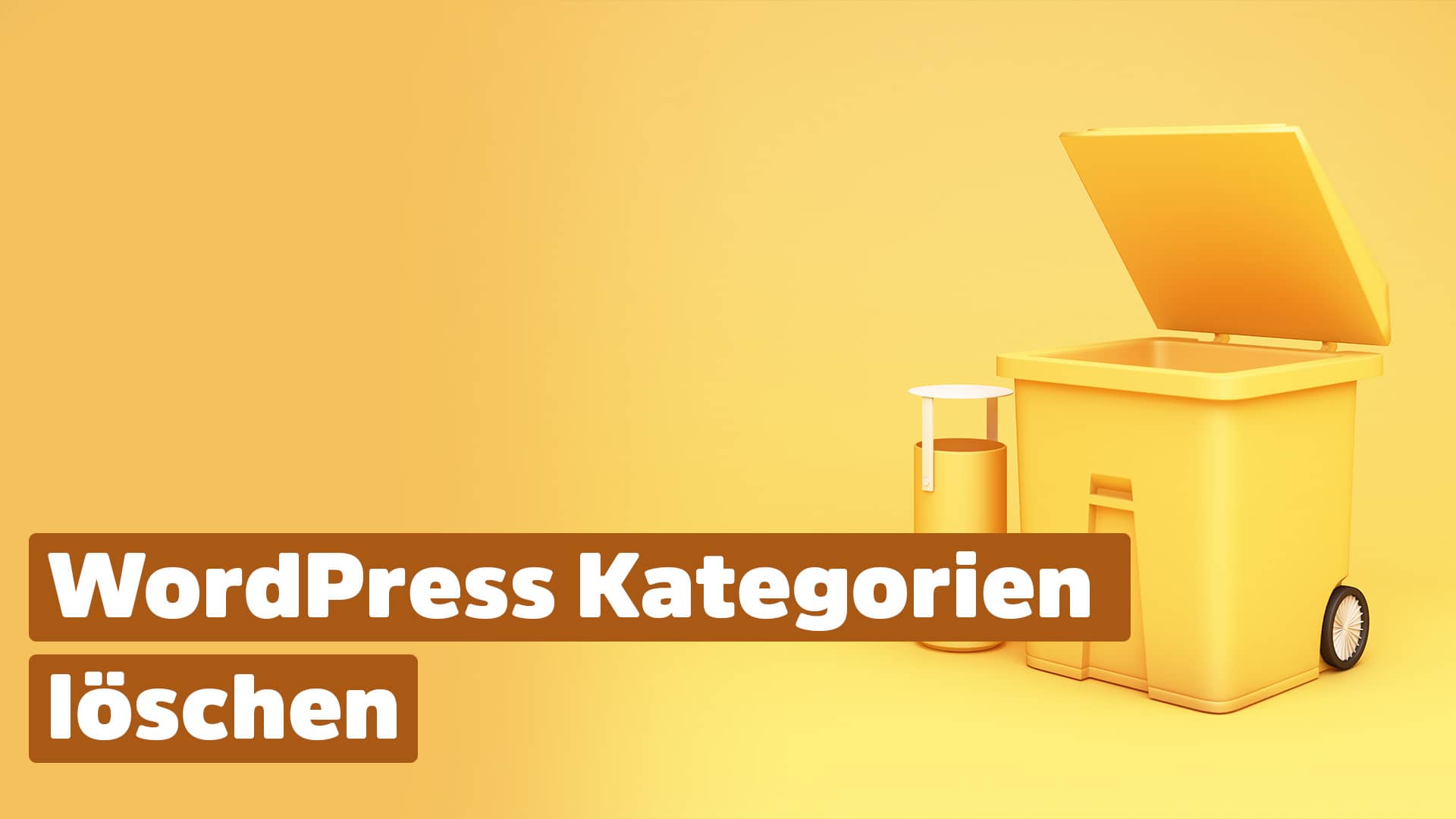 WordPress Kategorien löschen