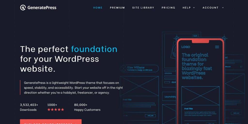 GeneratePress ist eines der erfolgreichsten WordPress Themes
