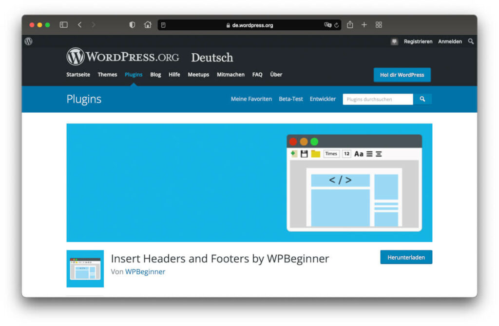 Skripte und Tracking Codes ganz einfach in WordPress einbauen