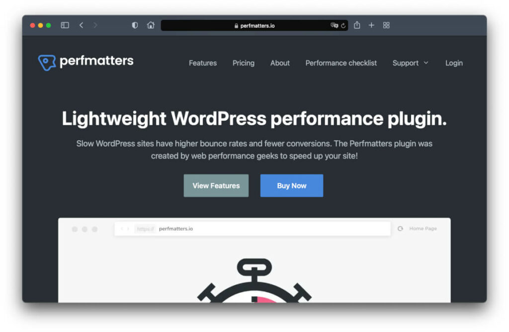 Perfmatters WordPress Performance Plugin