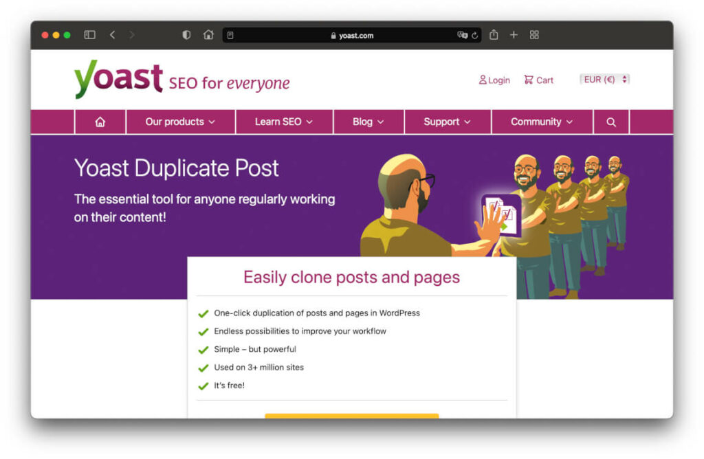 Yoast Duplicate Post is an extremely helpful plugin