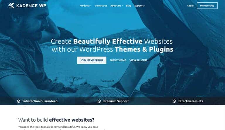 Kadence is among the best WordPress themes on the market