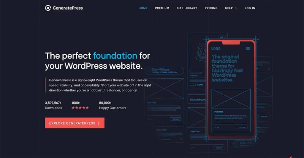 GeneratePress is the best supported WordPress theme