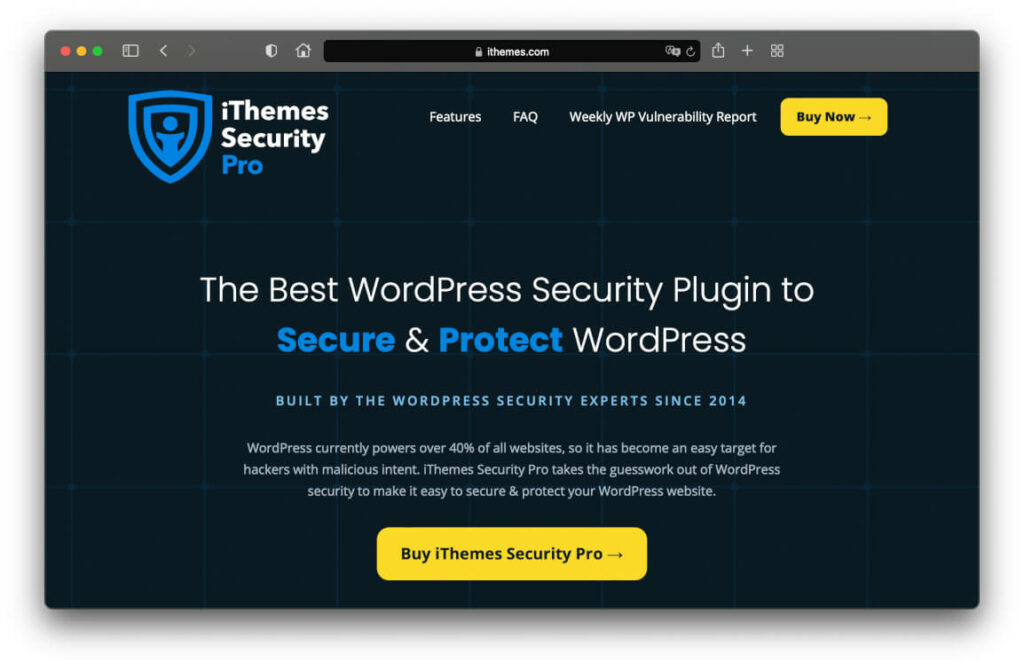 The best security plugin for WordPress: iThemes Security