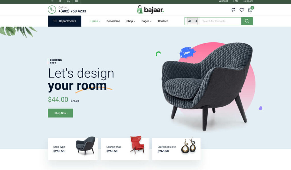 Bajaar is a very cheap WordPress theme