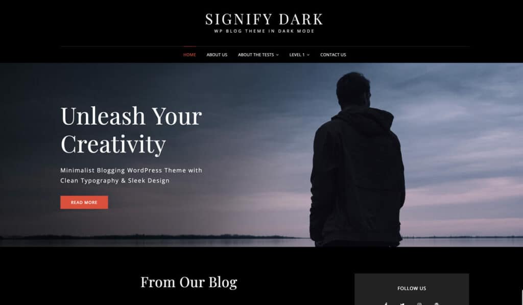 Signify is a free WordPress theme