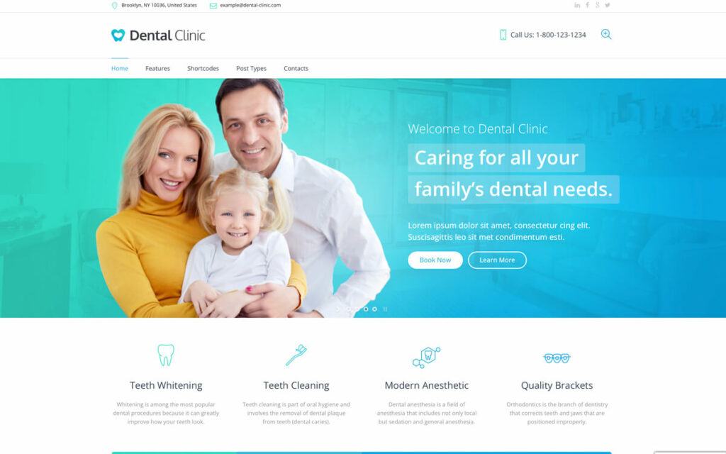 Dental Clinic WordPress Theme 
