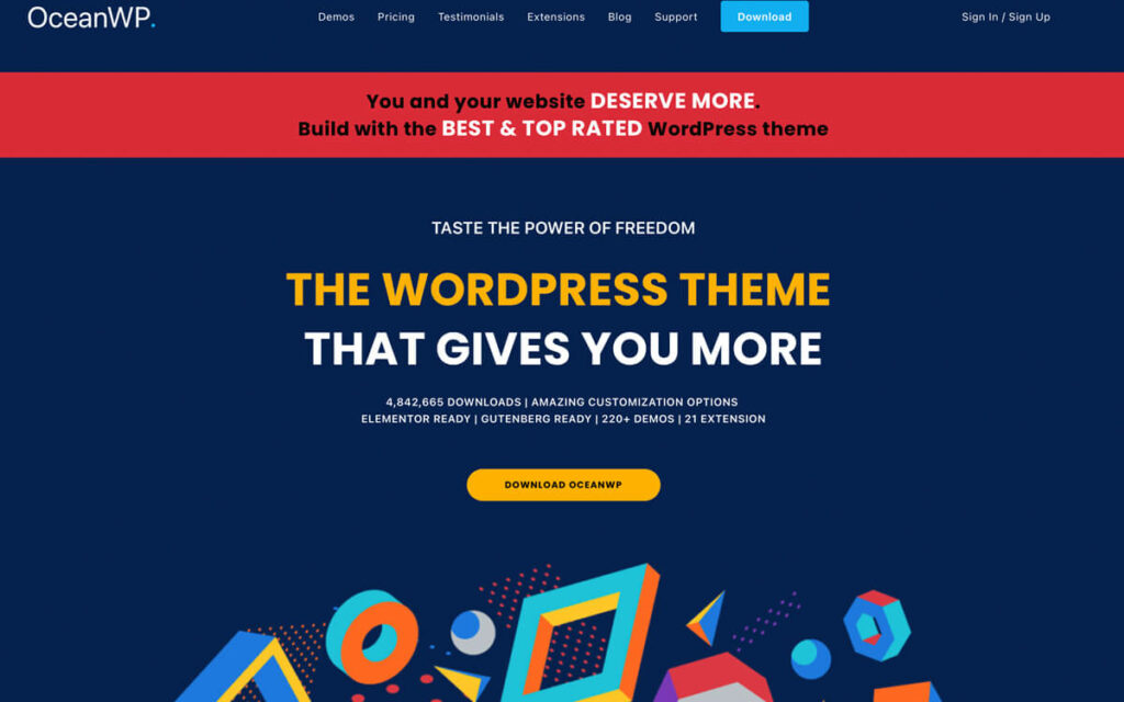 OceanWP theme